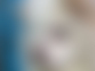 A white dog with a skin infection around the eyes.