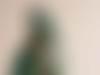 A green parrot against a pink backdrop looks at the camera